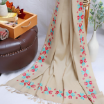 Jasmeen - Cross Stitch Embrioded Wool Shawl