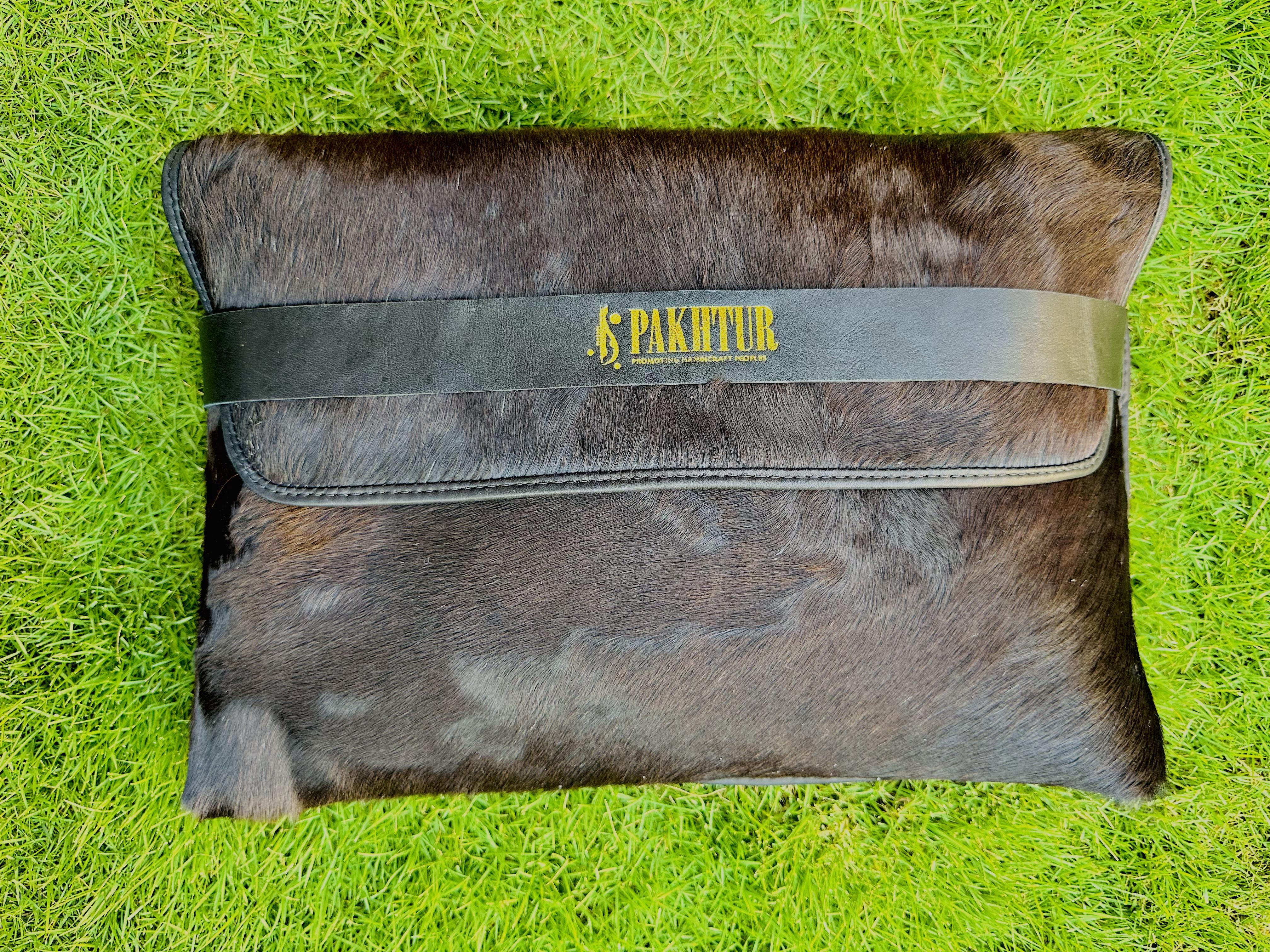 Natural skin cow leather laptop bag PLB-1