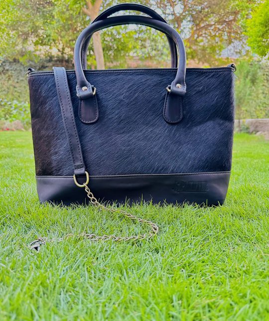 Natural skin cow leather hand bags for women